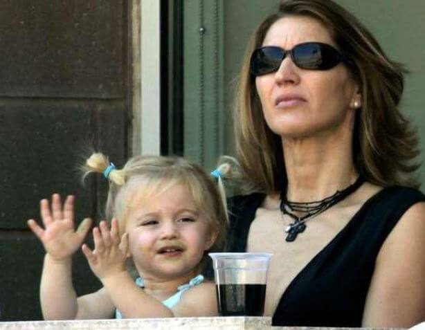 Jaz Elle Agassi with her mother, Steffi Graf.